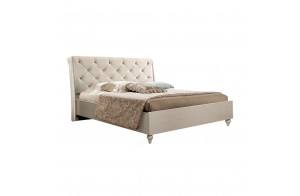 Двуспальная кровать с мягкой спинкой Венеция ВНКР140-2 (дуб седан) Двуспальная кровать с мягкой спинкой Венеция ВНКР140-2 (дуб седан)