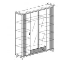 Четырехдверный шкаф Мартина 820 Четырехдверный шкаф Мартина 820