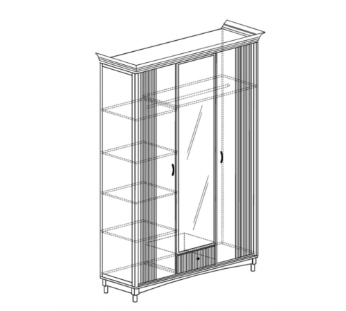 Трехдверный шкаф Мартина 821 Трехдверный шкаф Мартина 821