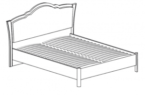 Двуспальная кровать 160х200 Мартина 828 Двуспальная кровать 160х200 Мартина 828