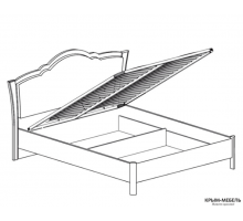 Двуспальная кровать 160х200 с подъемным механизмом Мартина 829 Двуспальная кровать 160х200 с подъемным механизмом Мартина 829