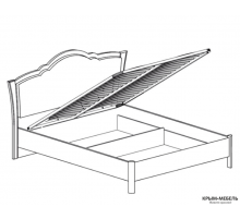 Двуспальная кровать 160х200 с подъемным механизмом Мартина 829 Двуспальная кровать 160х200 с подъемным механизмом Мартина 829