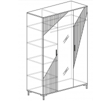 Трехдверный шкаф для одежды Родос 131 Трехдверный шкаф для одежды Родос 131