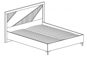 Двуспальная кровать 160х200 Родос 134 Двуспальная кровать 160х200 Родос 134