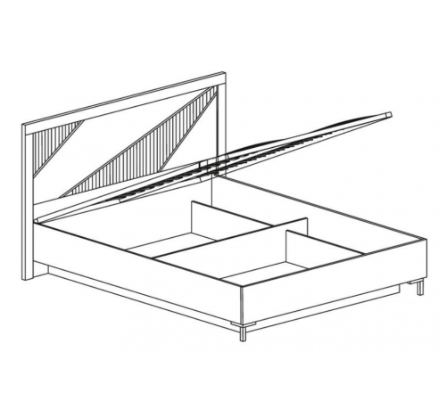 Двуспальная кровать 160х200 с подъемным механизмом Родос 135 Двуспальная кровать 160х200 с подъемным механизмом Родос 135