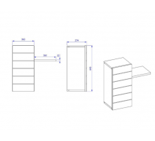 Шкаф навесной Мавенна (Mavenna) MAVN-15E Шкаф навесной Мавенна (Mavenna) MAVN-15E