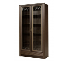 Шкаф витрина в гостиную Орлеан 838 ясень темный Шкаф витрина в гостиную Орлеан 838 ясень темный