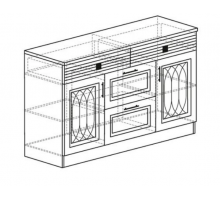 Тумба в гостиную Орлеан 841 ясень темный Тумба в гостиную Орлеан 841 ясень темный
