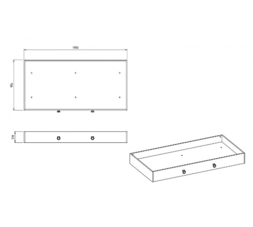 Ящик для детской кровати Мавенна (Mavenna) Ящик для детской кровати Мавенна (Mavenna)