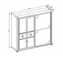 Шкаф-купе платяной Мистраль (Mistral) MIST-19 Шкаф-купе платяной Мистраль (Mistral) MIST-19