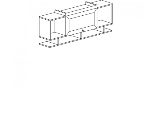 Полка навесная Инна 613 темная Полка навесная Инна 613 темная