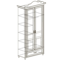 Двухдверный шкаф для одежды Алиса 553 Двухдверный шкаф для одежды Алиса 553