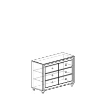 Комод для белья Афины 362 кремовый белый Комод для белья Афины 362 кремовый белый