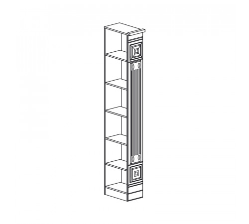 Стеллаж Лючия 190 светлый Стеллаж Лючия 190 светлый