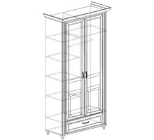 Двухдверный шкаф для одежды Ралли 853 Двухдверный шкаф для одежды Ралли 853