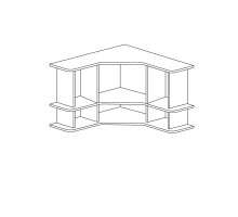 Угловая полка Ралли 859 Угловая полка Ралли 859