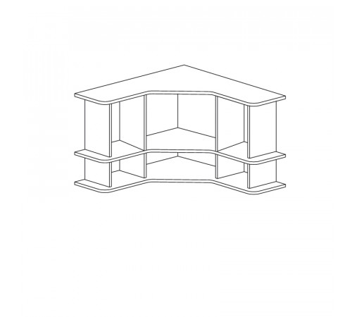 Угловая полка Ралли 859 Угловая полка Ралли 859