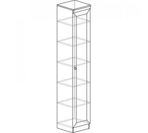 Шкаф витрина для посуды Инна 602 светлый Шкаф витрина для посуды Инна 602 светлый