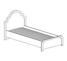 Односпальная кровать Прованс 414 Односпальная кровать Прованс 414