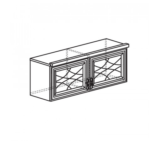 Шкаф навесной в гостиную Лира 48 светлый Шкаф навесной в гостиную Лира 48 светлый