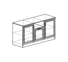 Тумба в гостиную Лира 45 темная Тумба в гостиную Лира 45 темная