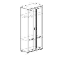 Двухдверный шкаф для одежды Белла 241 Двухдверный шкаф для одежды Белла 241