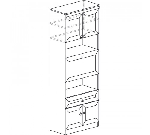 Шкаф с баром  Инна 605 светлый Шкаф с баром  Инна 605 светлый