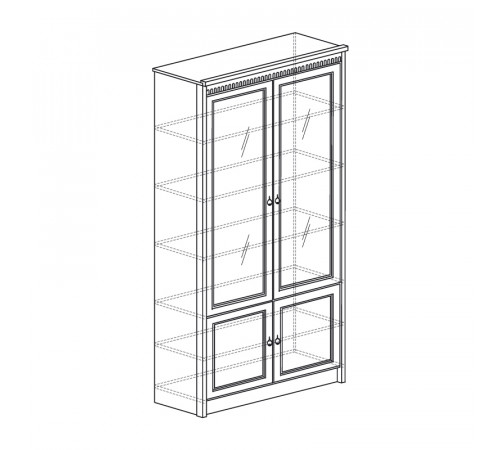 Шкаф комбинированный Лючия 184 светлый Шкаф комбинированный Лючия 184 светлый