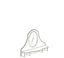 Зеркало для комода Алиса 557 Зеркало для комода Алиса 557