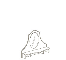 Зеркало для комода Алиса 557 Зеркало для комода Алиса 557