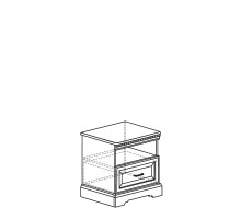 Прикроватная тумба Парма 803 кремовый белый Прикроватная тумба Парма 803 кремовый белый