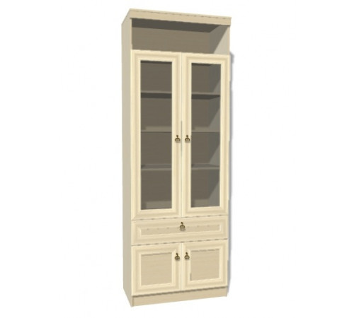 Шкаф витрина комбинированный для гостиной Инна 611 светлый Шкаф витрина комбинированный для гостиной Инна 611 светлый